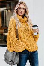 Load image into Gallery viewer, Solid Long Sleeve Turtle Neck Sweater
