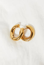 Load image into Gallery viewer, GNJ MANUFACTURING A Touch of Sparkle Hoop Earrings
