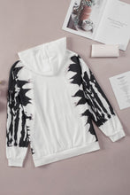 Load image into Gallery viewer, Brushstroke Print Hoodie with Kangaroo Pocket
