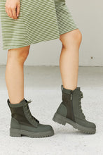 Load image into Gallery viewer, Weeboo City Mood Lug Sole Lace-Up Combat Booties
