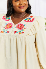 Load image into Gallery viewer, ODDI Full Size Just Like Mama Embroidered Blouse
