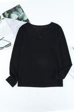 Load image into Gallery viewer, Crisscross V-Neck Rib-Knit Top
