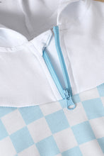 Load image into Gallery viewer, Baby Checkered Quarter-Zip Hoodie and Joggers Set
