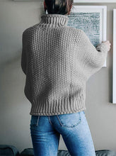 Load image into Gallery viewer, Dropped Shoulder Rolled Hem Sweater
