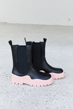 Load image into Gallery viewer, Weeboo Two-Tone Faux Leather Booties in Pink
