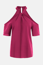 Load image into Gallery viewer, Cold Shoulder Halter Neck Top
