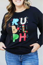 Load image into Gallery viewer, TEES2URDOOR Full Size Christmas Graphic Round Neck Sweatshirt
