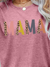 Load image into Gallery viewer, MAMA Leopard Graphic Short Sleeve Tee
