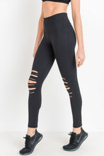 Load image into Gallery viewer, Mono B Distressed High Waist Leggings
