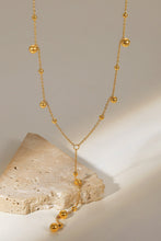 Load image into Gallery viewer, Chain-Link Bead Drop Necklace
