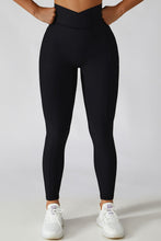 Load image into Gallery viewer, Crossover Waist Seamless Yoga Leggings
