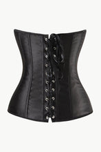Load image into Gallery viewer, Full Size Satin Corset with Lace-Up Back
