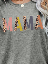 Load image into Gallery viewer, MAMA Leopard Graphic Short Sleeve Tee

