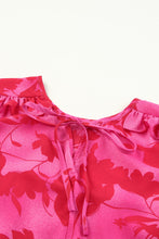 Load image into Gallery viewer, Floral Ruffled Tie Back High-Low Blouse
