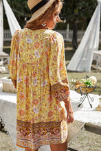 Load image into Gallery viewer, Bohemian Balloon Sleeve Dress DIBS BOHO
