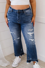 Load image into Gallery viewer, RISEN Chloe Shadow Hem Distressed Straight Leg Jeans
