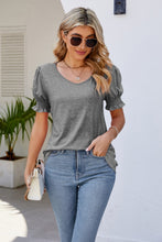 Load image into Gallery viewer, Flounce Sleeve V-Neck Tee
