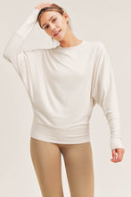 Load image into Gallery viewer, DOLMAN-SLEEVED TOP in NATURAL
