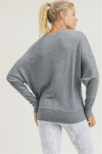 Load image into Gallery viewer, Dolman-Sleeved Top in Grey
