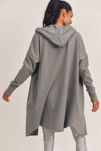 Load image into Gallery viewer, Long Cardigan with Hoodie in Moon Mist | DIBS 753

