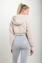 Load image into Gallery viewer, Sherpa hoodie crop jacket | DIBS 724
