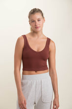 Load image into Gallery viewer, Ribbed Seamless Cropped Tank Top in Brick | DIBS 773
