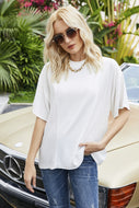 Round Neck Tunic Tee Shirt