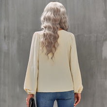 Load image into Gallery viewer, Gathered Detail Balloon Sleeve Blouse
