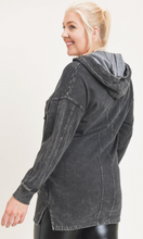 Load image into Gallery viewer, Longline Mineral-Washed V-Neck Pullover DIBS 126
