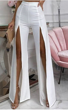 Load image into Gallery viewer, Solid Slit High Waist Pants DIBS B207
