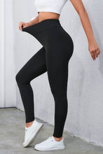 Load image into Gallery viewer, Crisscross Detail Wide Waistband Leggings
