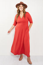 Load image into Gallery viewer, Acting Pro Cincinnati Style Full Size V-Neck Maxi Dress
