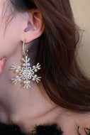 Pearl Snowflake-Shaped Earrings