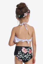 Load image into Gallery viewer, Printed Layered Halter Neck Two-Piece Swim Set
