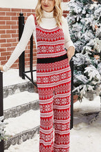 Load image into Gallery viewer, Christmas Knit Straight-Leg Overalls
