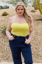 Load image into Gallery viewer, White Birch Full Size Tube Top Knit Bodysuit
