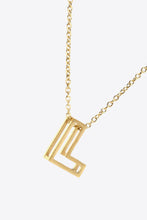 Load image into Gallery viewer, K to T Letter Pendant Necklace DIBS K-T
