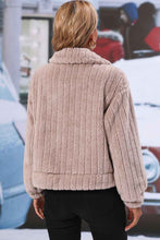 Load image into Gallery viewer, Button Front Collared Fleece Jacket
