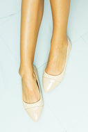 Forever Link Subtlly Sophisticated Quilted Point Toe Flat