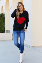Load image into Gallery viewer, CY Fashion Full Size Heart Hem Detail Drop Shoulder Top
