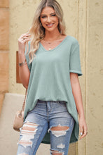 Load image into Gallery viewer, V-Neck Dropped Shoulder Tunic Top
