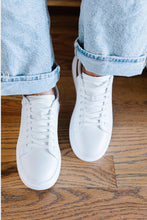 Load image into Gallery viewer, Berness Kicks and Giggles Chunky Sole Sneakers in White and Gold
