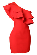 Load image into Gallery viewer, Ruffled One-Shoulder Bodycon Dress
