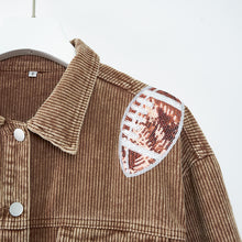 Load image into Gallery viewer, Dropped Shoulder Football Print Jacket
