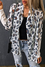 Load image into Gallery viewer, Leopard Print Open Front Longline Cardigan
