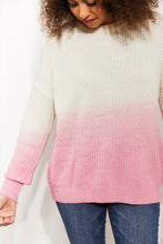 Load image into Gallery viewer, Sew In Love Cotton Candy Dreams Full Size Dip-Dye Ombre Sweater
