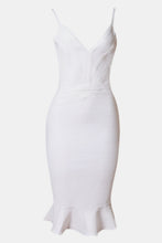 Load image into Gallery viewer, Spaghetti Strap Fishtail Bandage Dress
