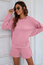 Load image into Gallery viewer, Split Hoodie&amp;Short Pant Lounge Set
