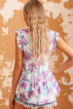 Load image into Gallery viewer, Floral V-Neck Peplum Tank
