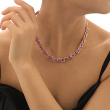 Load image into Gallery viewer, Decorative Rhinestone Velvet Ribbon Chain Necklace
